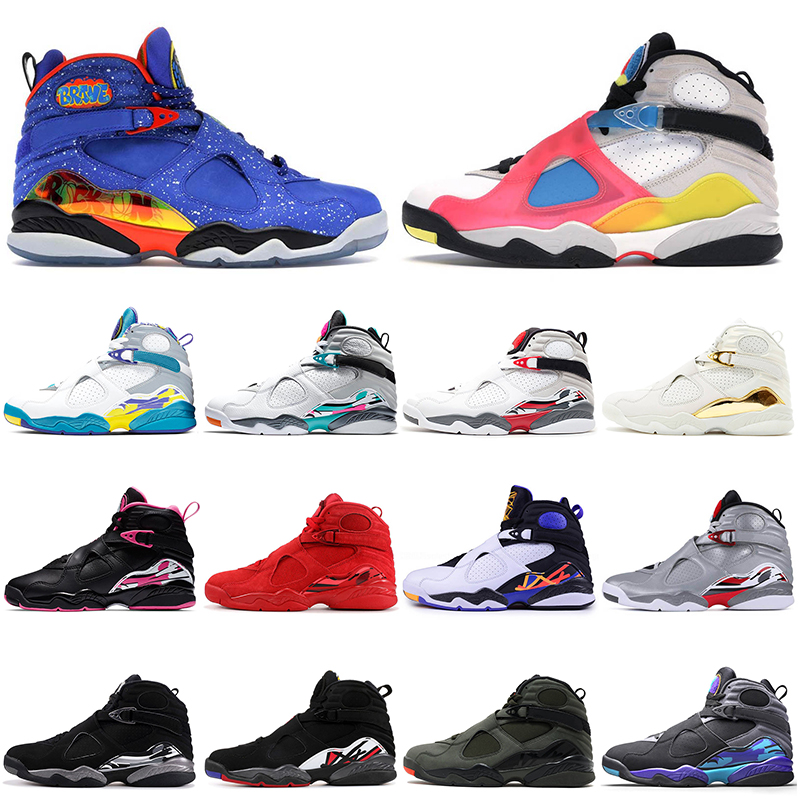 

2021 Jumpman 8 8s Doernbecher Valentines day Mens Basketball Shoes Multicolor OVO White Black Mens Trainers Sneakers Big Size 13, #11 alternate 40-47