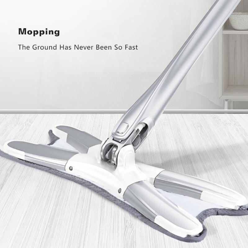 

X-type Microfiber Floor Mop Hand-free Wash Flat Mop Manual Extrusion Household Cleaning Tools1