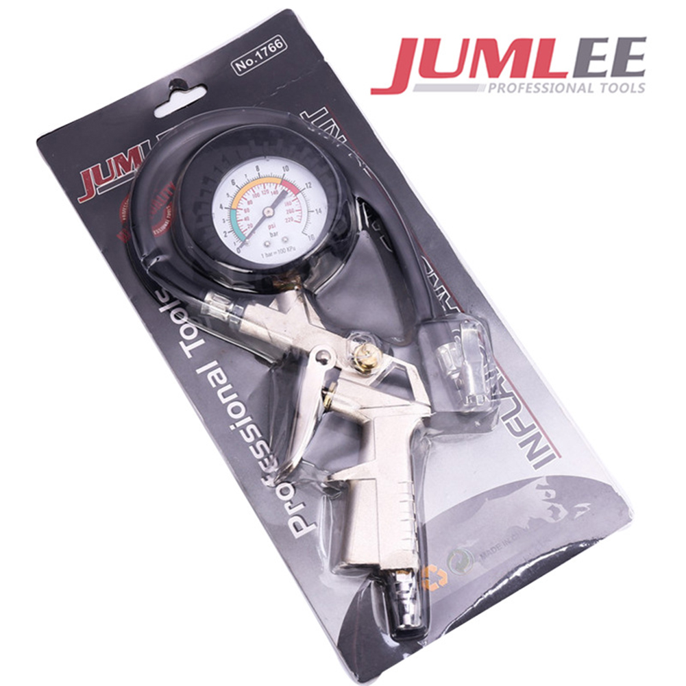 

Auto Tire Pressure Gauge For Car Motorcycle SUV Inflator Pumps Tire Repair Tools Pressure Gun Type For Air Compressor Durable