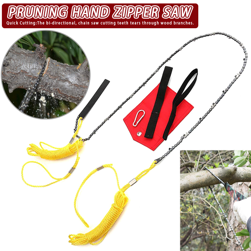 

Spot Hand Saw Gardening Pocket Chain Saw Kit 24/48 Inch with Rope Wire for Tree Wood Pruning Branches Cutting VJ-Drop