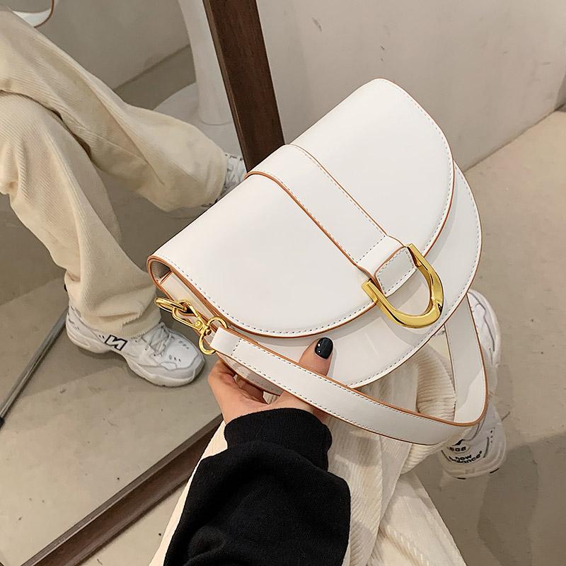 

Female bag 2021 new shoulder bag ladies messenger luxury designer female ladies purse underarm, Black