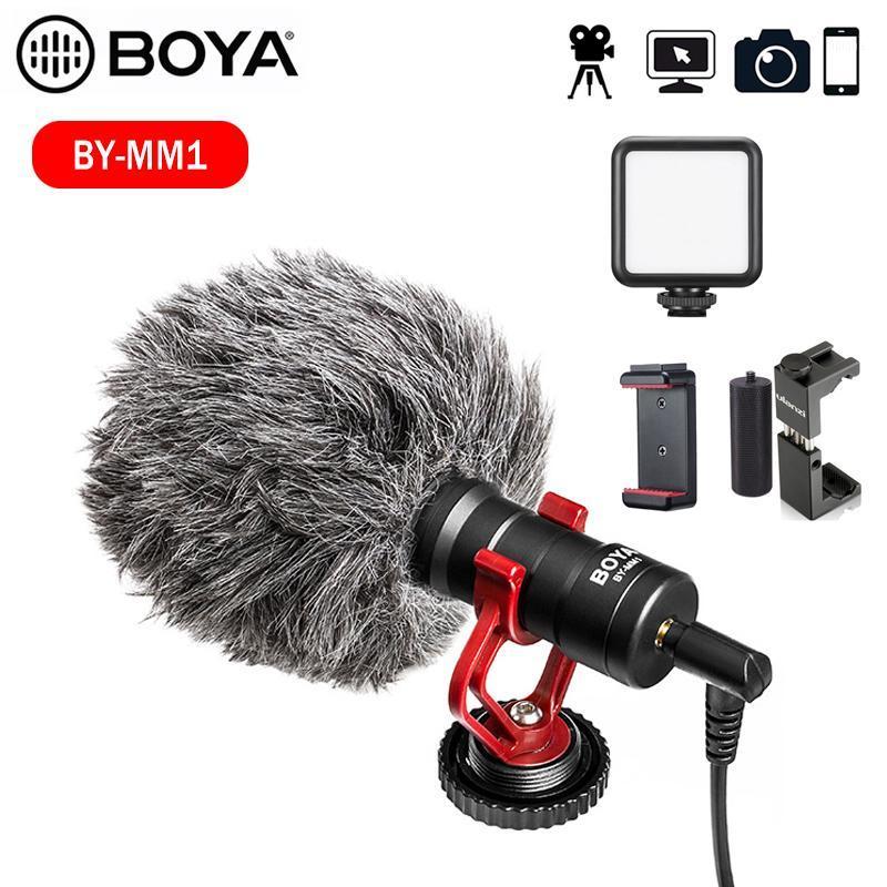 

BOYA BY-MM1 Microphone Video Record Mic for Osmo Pocket Youtube Vlog DSLR Camera for Android Mobile phone Smartphone1