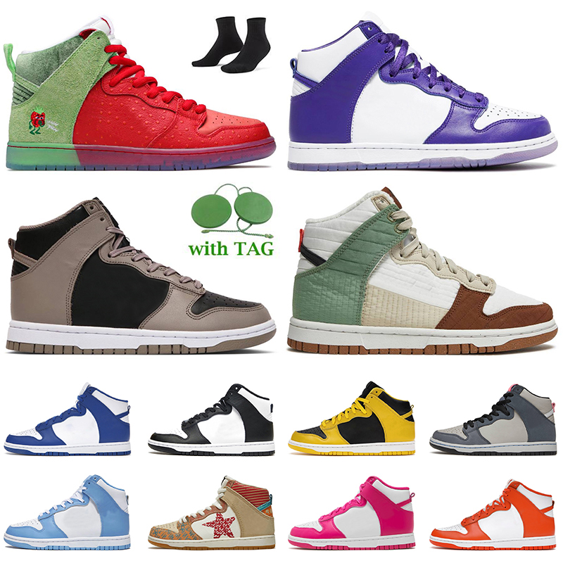 

LX Toasty Mens SB High Running Shoes Platform Casual Trainers Strawberry Cough Varsity Purple Moon Fossil Black White Syracuse Light Chocolate Women Sports 36-45, D6 crimson tint 36-40