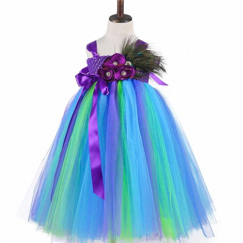 purple peacock dress