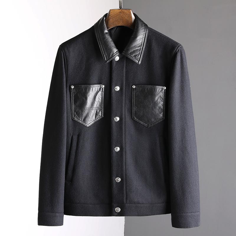 

JK10711 Fashion Men's Coats & Jackets 2021 Runway European Design party style Men's Clothing, As pic
