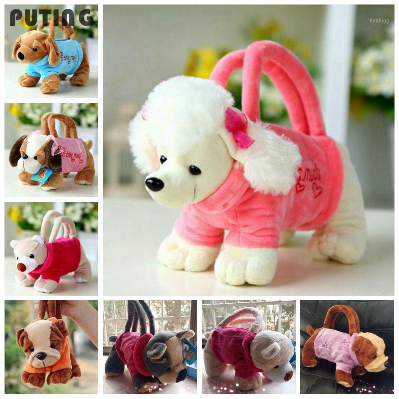 

Wholesale- Zakka Cartoon Storage Bag Pencil Case Organizer 3D Dog Bags Kid Toys Handbag Plush Bags Coin Phone Bag Cute Child Gift XHH81571