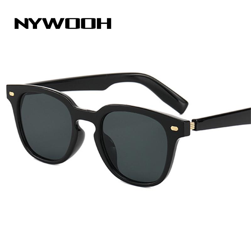 

Sunglasses NYWOOH Fashinable Women Men 2021 Brand Designer Black Square Sun Glasses Female Male Night Vision Driving Sunglass