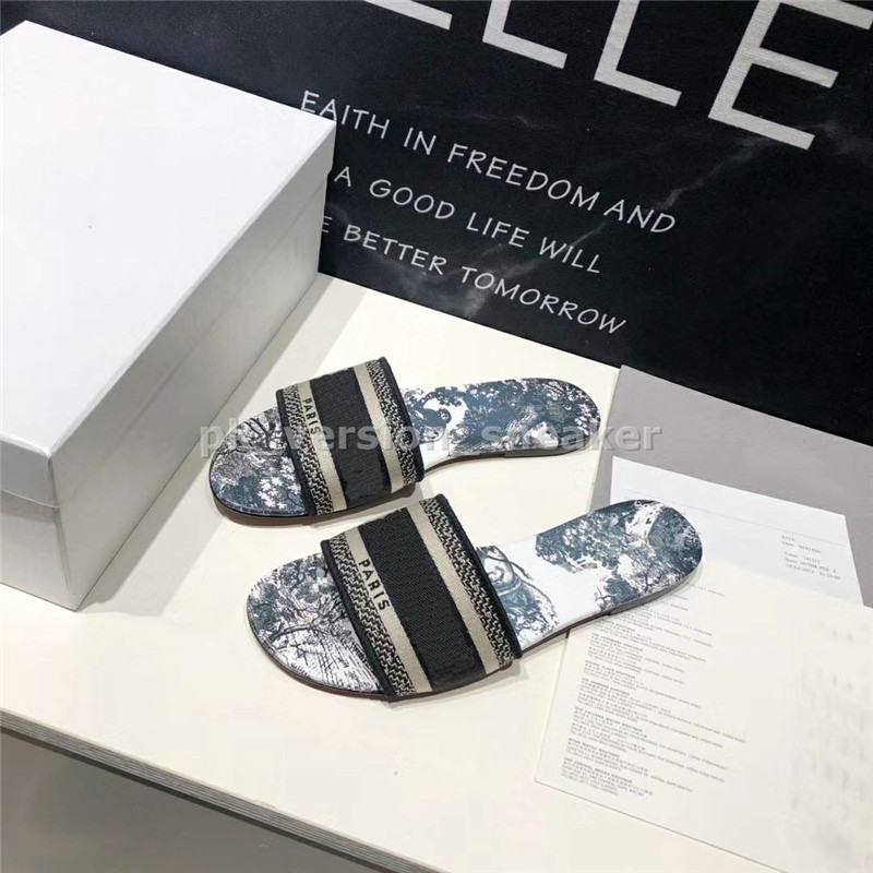 

Womens Summer Sandals Classic Knited Embroidery Beach Slide Slippers Square Toe Flip Flops Sexy Heels Ladies Flat Fashion Designs Open Toe S, Black