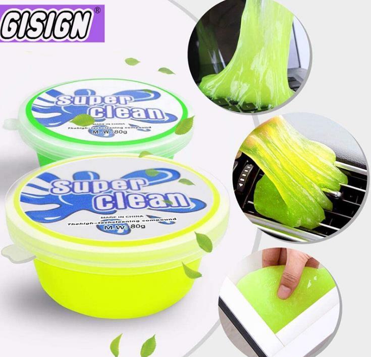 

Colorful Magic Soft Sticky Clean Glue Slime Dust Dirt Cleaner For Car Clean Supplies Safe Non Toxic Picks Up Dust From Car#P201