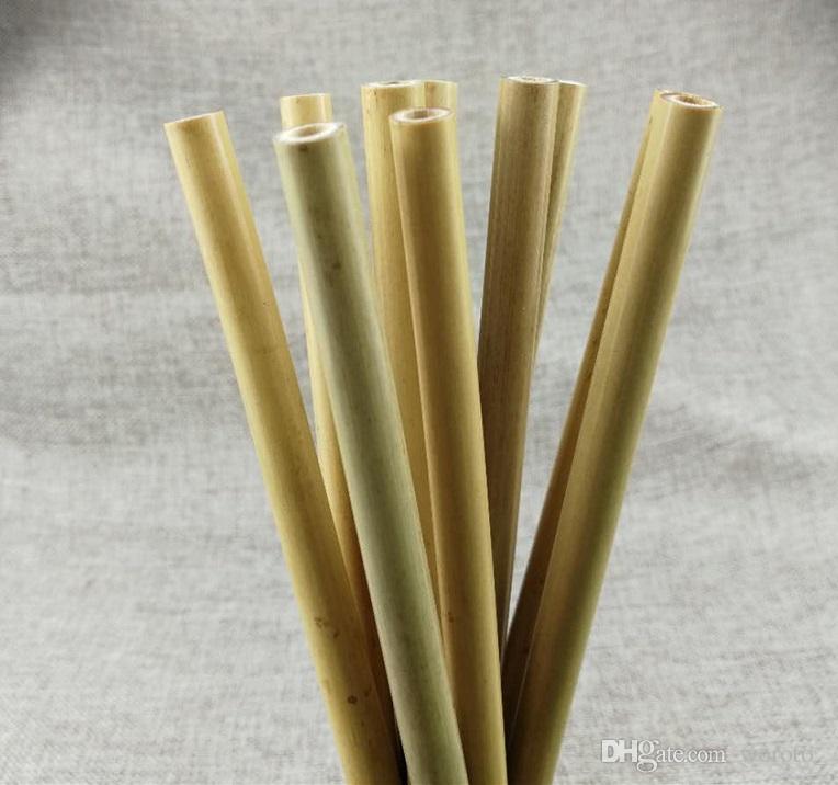 

23cm Bamboo Straws Bamboo Eco And Straw Reusable Drinking Straws Handcrafted Drinking Natural Friendly Cleaning Brush Jqdnk