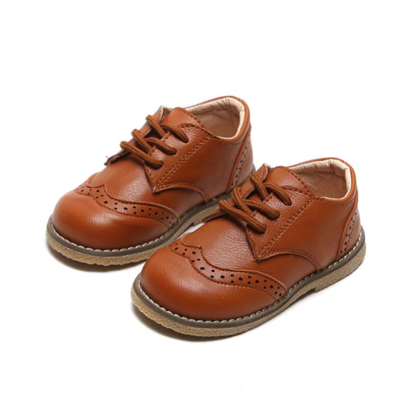 

2021 new children's leather shoes casual baby boys and girls sandals autumn soft casual shoes, White
