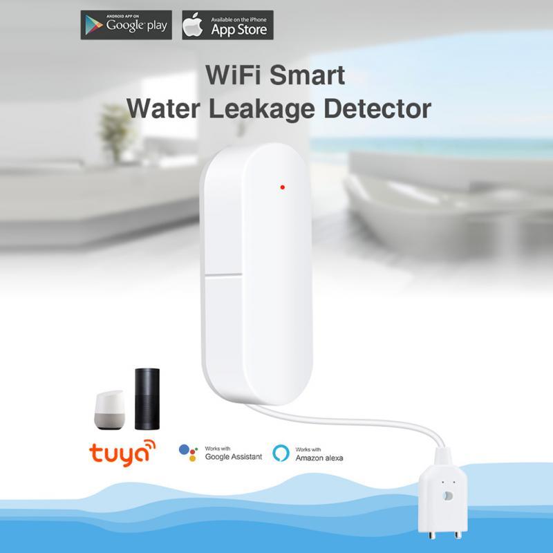 

Graffiti WiFi Intelligent Water Leakage Alarm Sensor Smart Home Overflow Water Level Detecto Tuya App Control Home Security