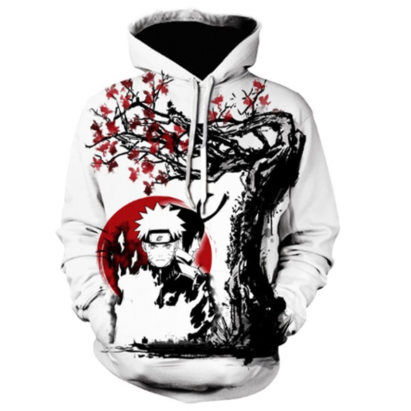 

Naruto Sasuke Anime Fall Men's Hoodie 3d Japanese Cartoon Sweatshirt Children's Cartoon Street Long Sleeve Hip Hop Casual Coat