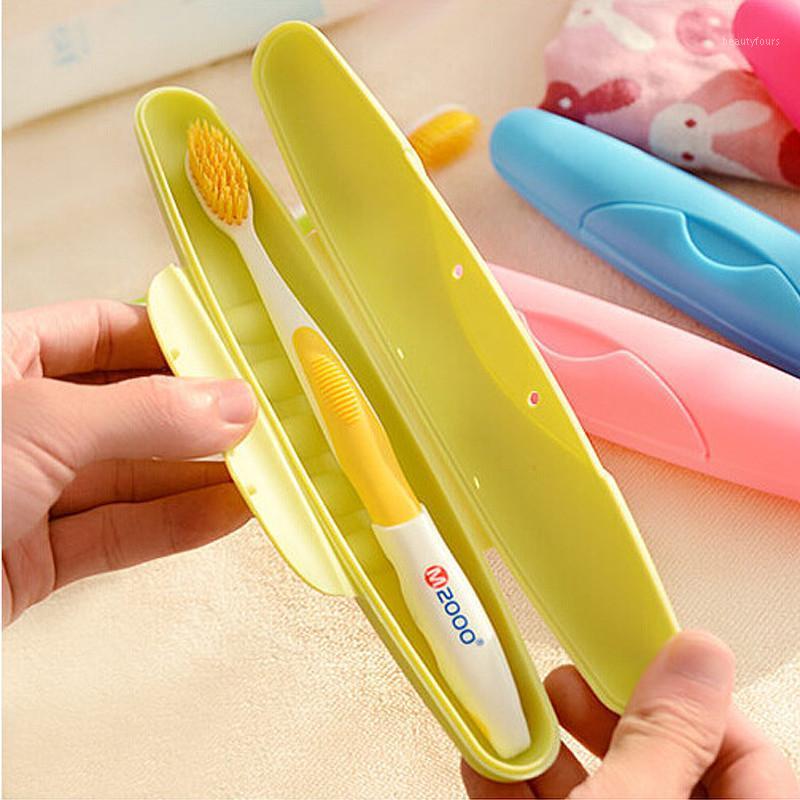 

Travel Portable Wash Toothbrush Box Seal Up With Cover Pink Waterproof Leak Proof Toothbrush Case Hiking Camping Storage Boxes1