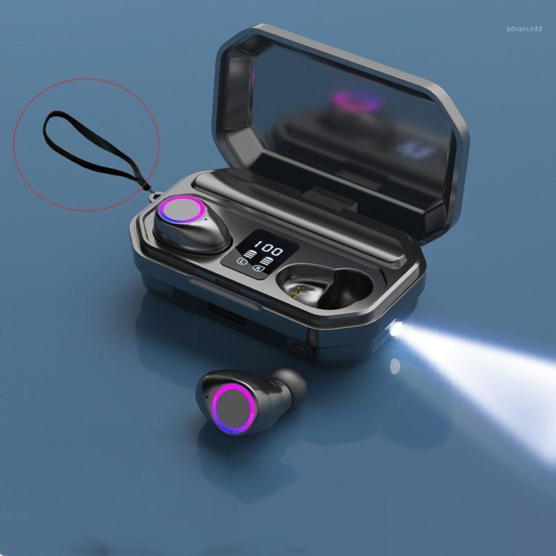 

9D Surround Sound TWS Bluetooth 5.0 Earphone Touch Music Wireless Earphones Bass True Wireless Earbuds1, White