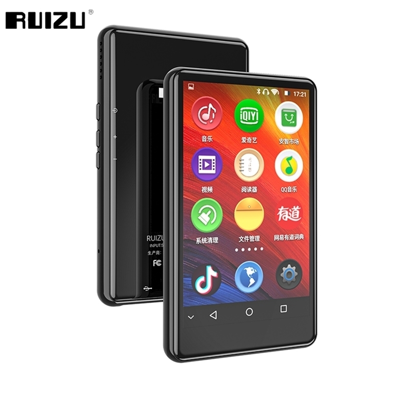 

RUIZU H6 Android WiFi MP3 Player With Bluetooth 5.0 4 Inch Touch Screen 8GB/16GB Music Video Support Speaker,FM,Recording 220309