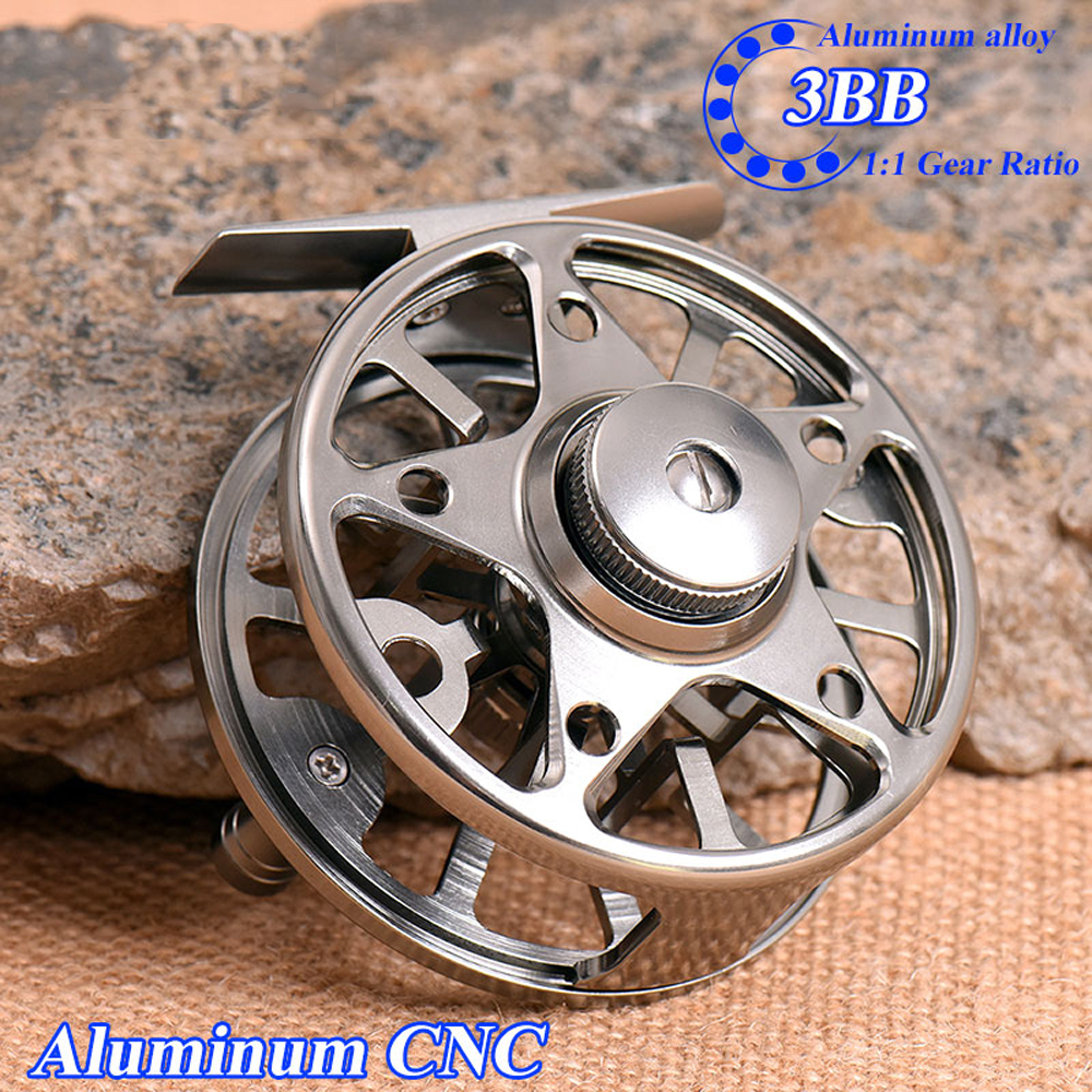 

Aluminium Fly Fishing Reel 4000 5000 6000 Series Left/Right Hand Interchangeable CNC Machine Fly Fishing Wheel for Fisherman