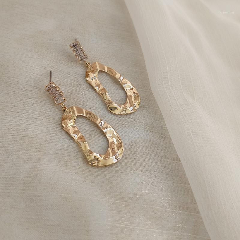 

Stud Qingdao Foreign Trade Jewelry Women's Zircon Earrings Geometric