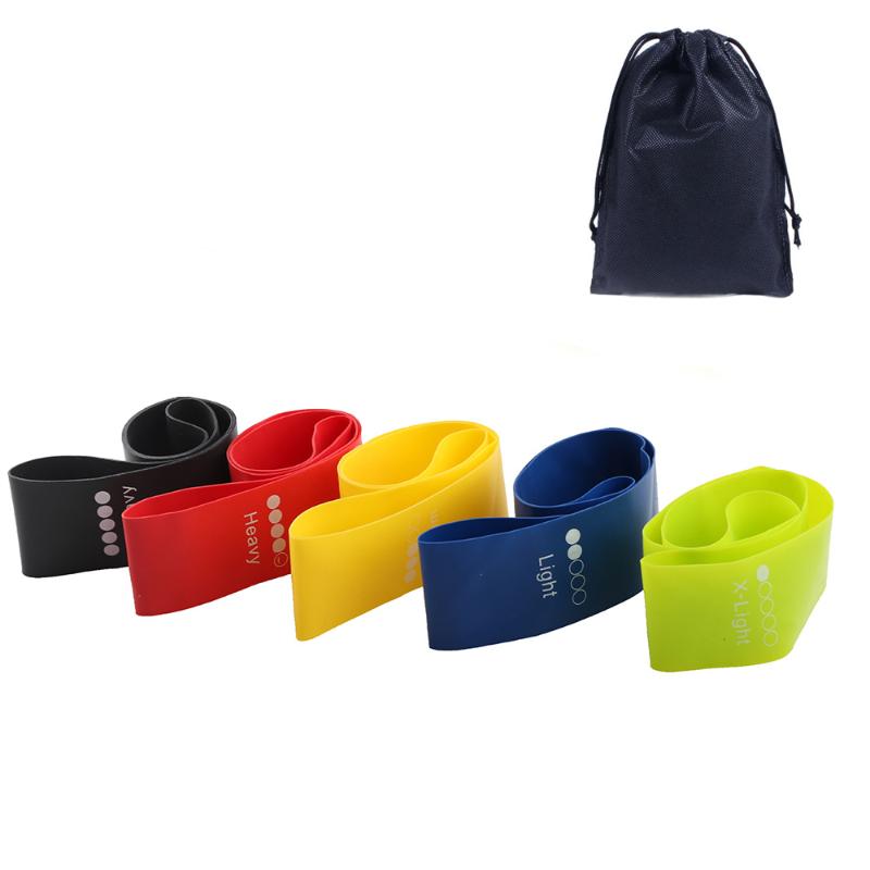 

Resistance Bands 5 Levels Exercises Elastic Fitness Training Yoga Loop Band Workout Pull Rope