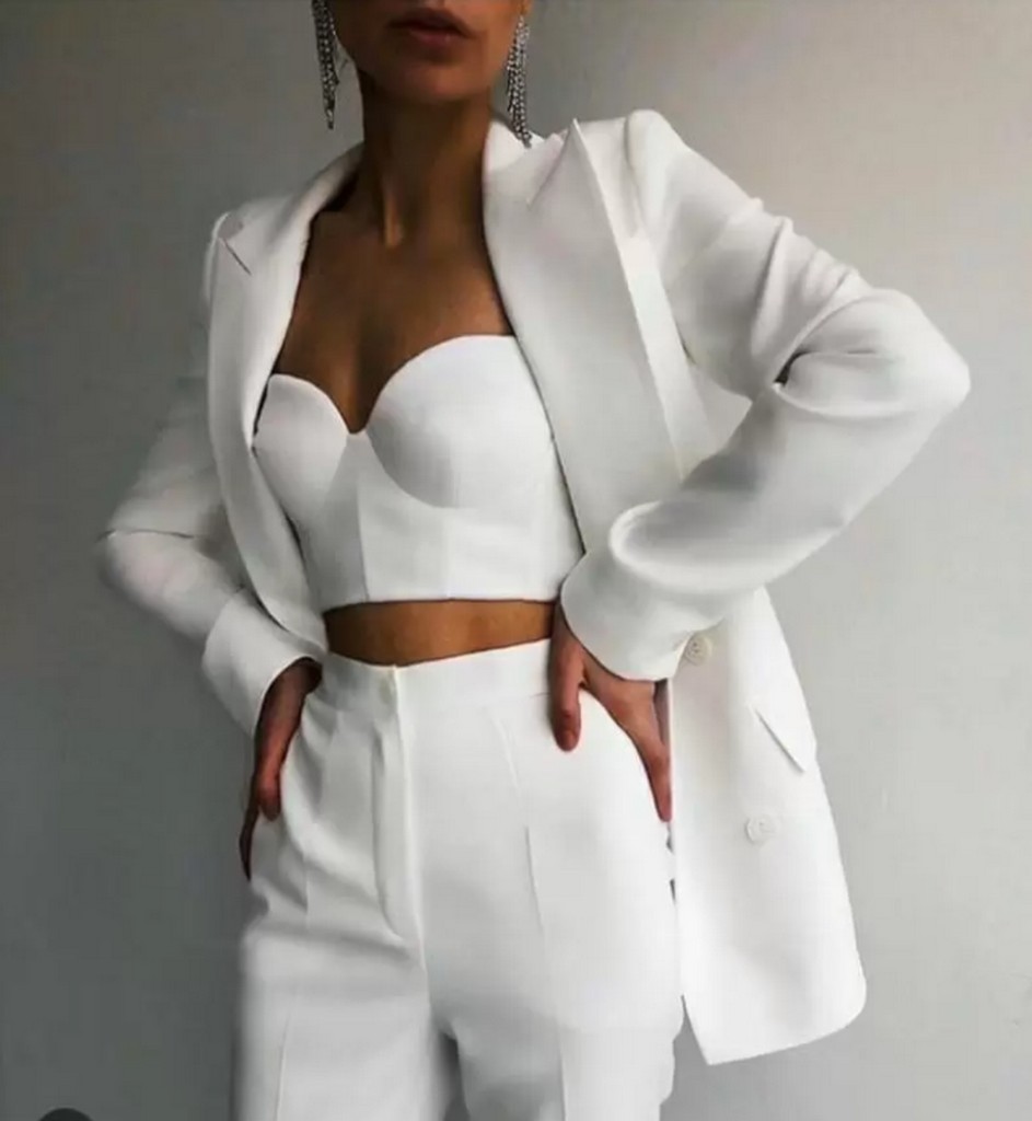 

2 PCs Winter Spring suits business Pantsuits Office Formal Ladies Work Wear Blazer Outfit Custom Made, 001