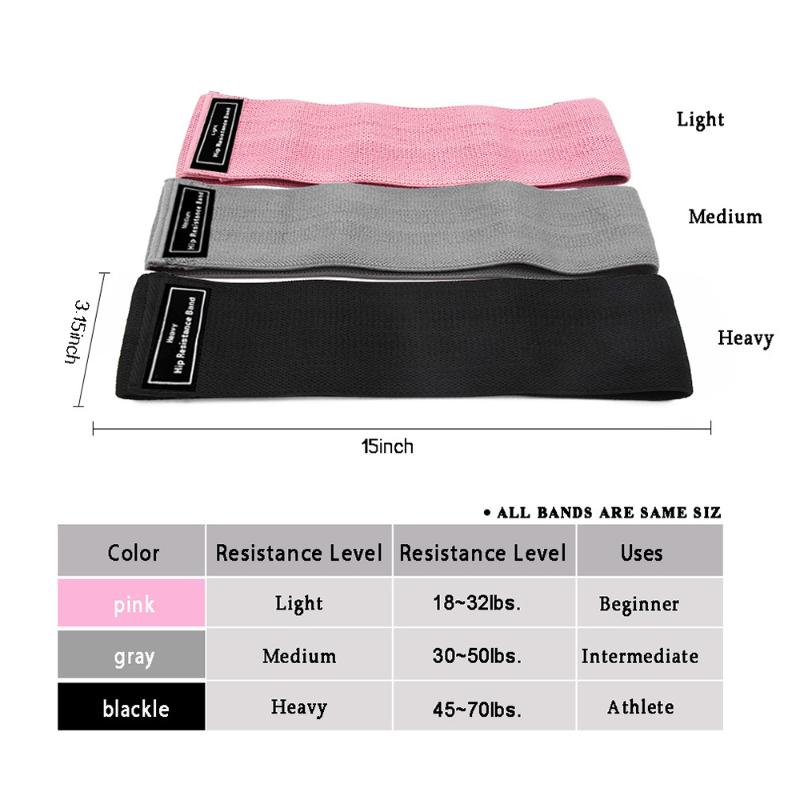 

Fitness Exercise Band 18-32LBS Resistance Hip Circle Band Fitness Squat Glute Booty Loop