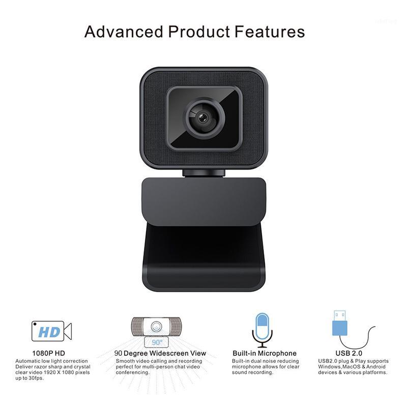 

V24 1080P High-definition Computer Camera Usb Webcam With Microphone Suitable For PC Laptop Desktop Video Live Learning1
