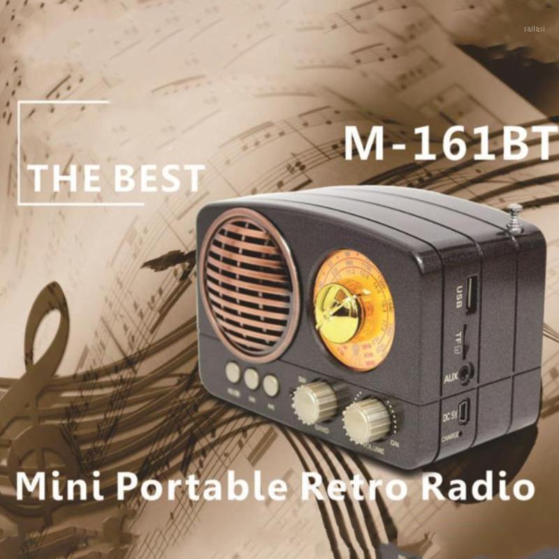 

M-161BT Bluetooth Speaker Durable Audio USB Rechargeable Mini TF Card Slot Multifunction Home Radio Portable Gift ABS AM FM SW1