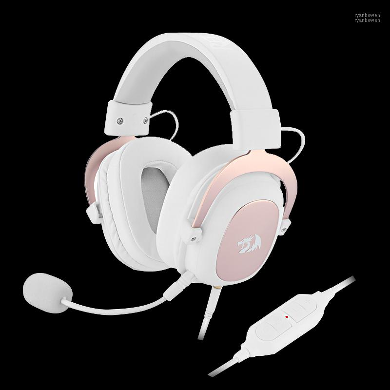 

Redragon H510 Zeus Wired Game Headphone - 7.1 Surround Stereo - Memory Foam Ear Pad Removable Microphone For PC/PS4 and Xbox One1, White