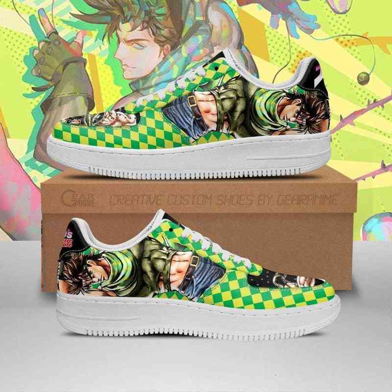 

Diy Anime Fan Sneakers Shoes Boots Joseph Joestar Jojo Gift Idea Mens Trainers Breathable Mesh Athletic Road Running nastics, Others