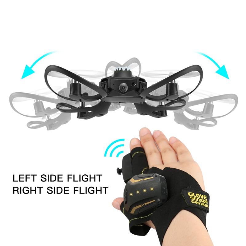 

RC Drones W606-16 2.4G Glove Gesture Movement Foldable Selfie Camera With HD Quadrocopter Toys