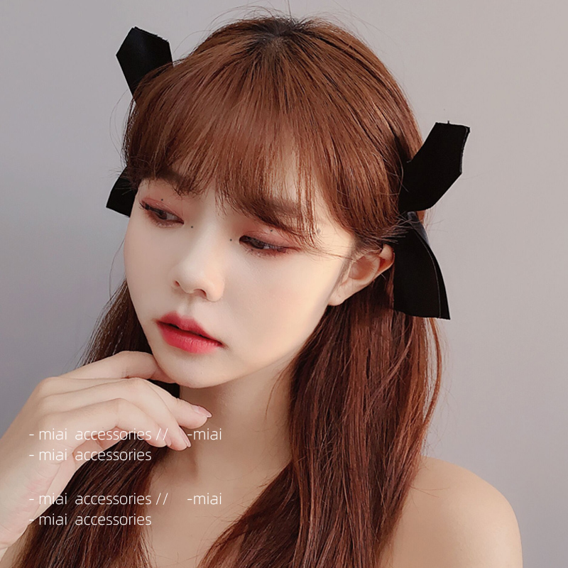 

Jisoo same bow headdress Korea net red 2020 new hairpin simple duck beak clip