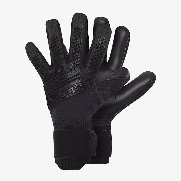 

Wholesale-Professional Soocer Goalkeeper Gloves Black Goalie Football Gloves Luvas De Goleiro Man Training Latex Gloves, 01