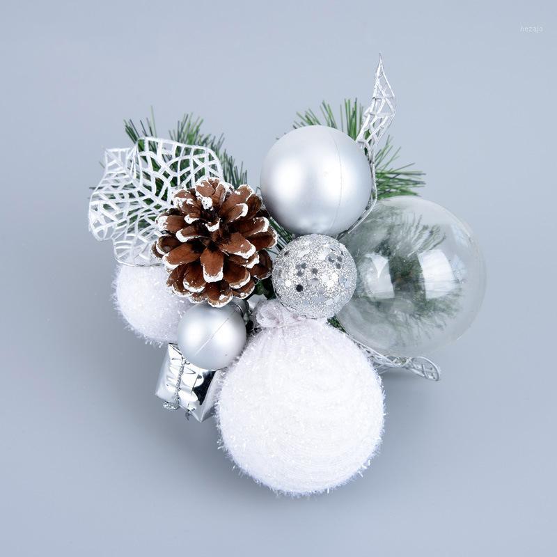 

5pcs DIY Cutting Artificial Gift package Transparent Ball pine cone Home Ornament Festivals Christmas Tree Decor Party Supply1