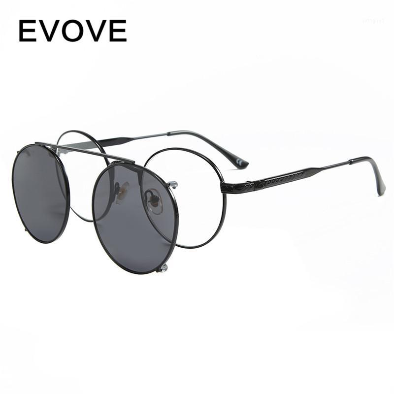 

Sunglasses Evove Magnetic Eyeglasses Frame Men Women Double Lens Mirror Driving Myopia Diopter Vintage Round Steampunk1
