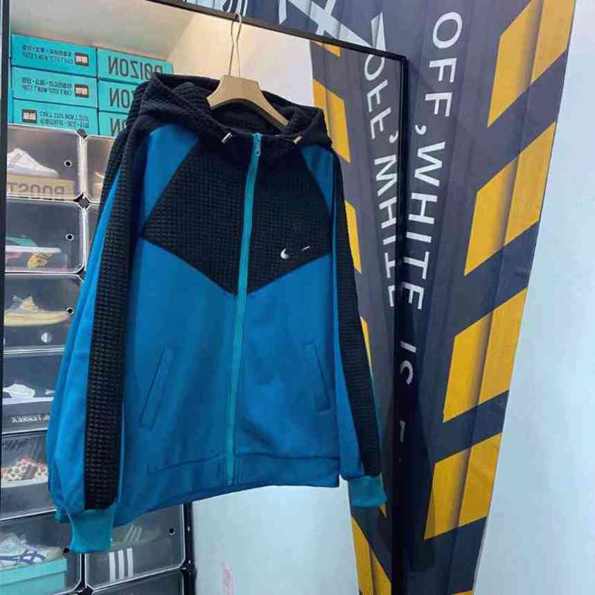 

Designer Luxury NK Classic Hoodie Fashion Tech Fleece Autumn Hooded Coat Men's Jacket Young Leisure Warm, Black