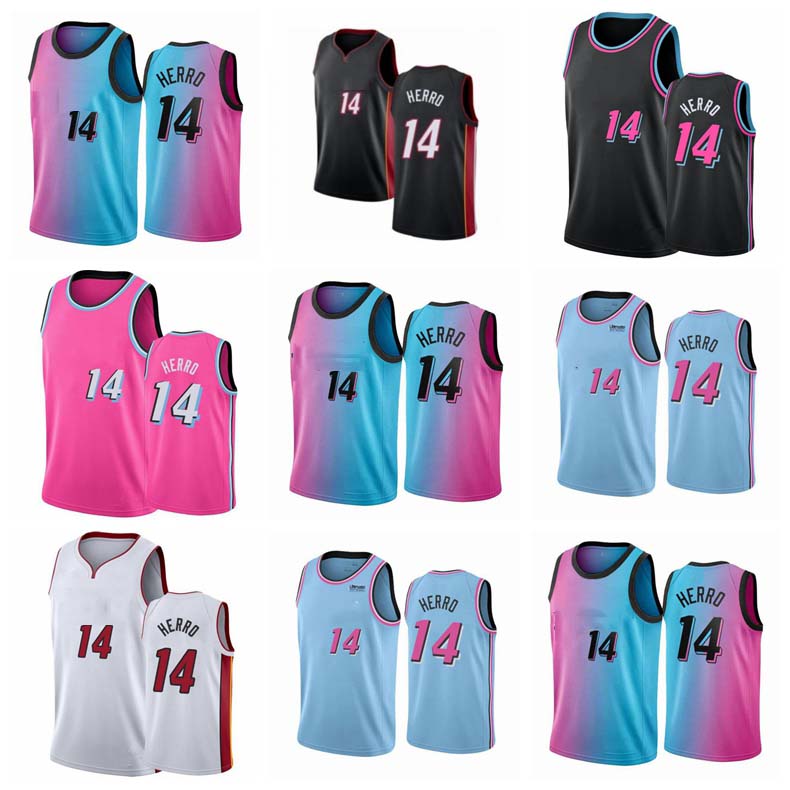 

basketball jersey Tyler Herro Miami Heat Tyler Herro players ;swingmen jerseys, Black;red