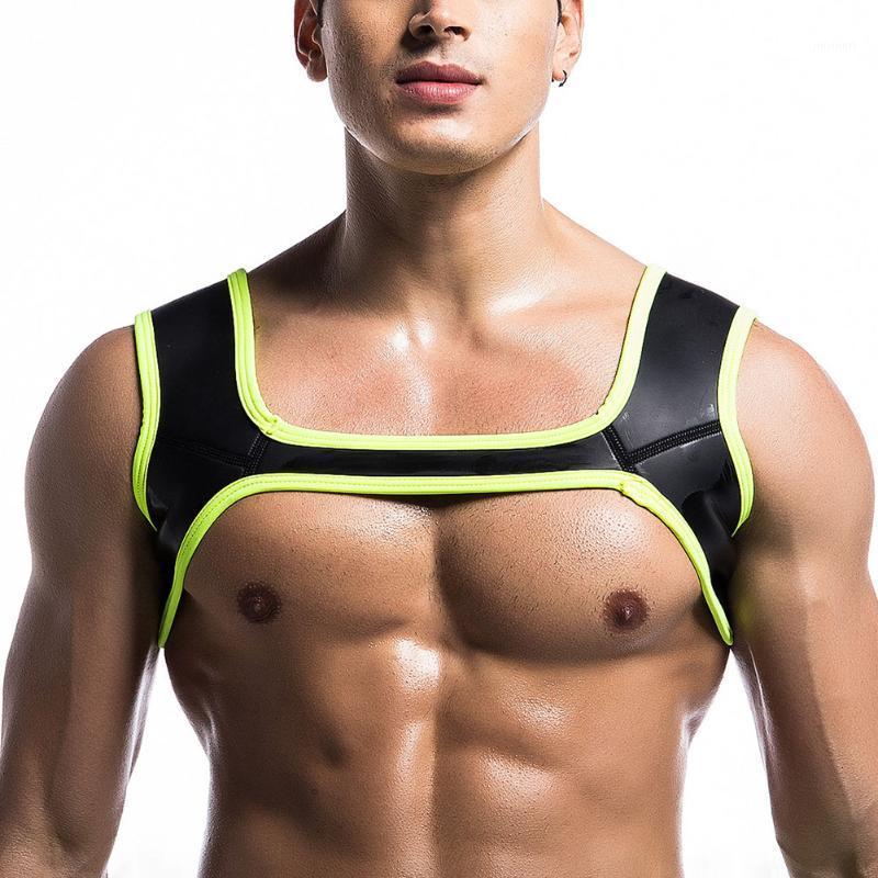 

Men Muscle Exercise Brace Fitness Neoprene Harness Guard Training Pad Support Shoulder Protector Professional Accessories1, Blue