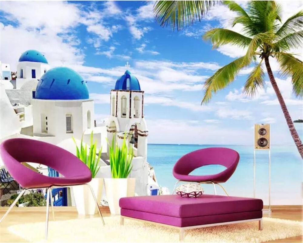 

Custom wallpapers three-dimensional 3d large murals dream Aegean living room bedroom restaurant background wall papel de parede1, As pic