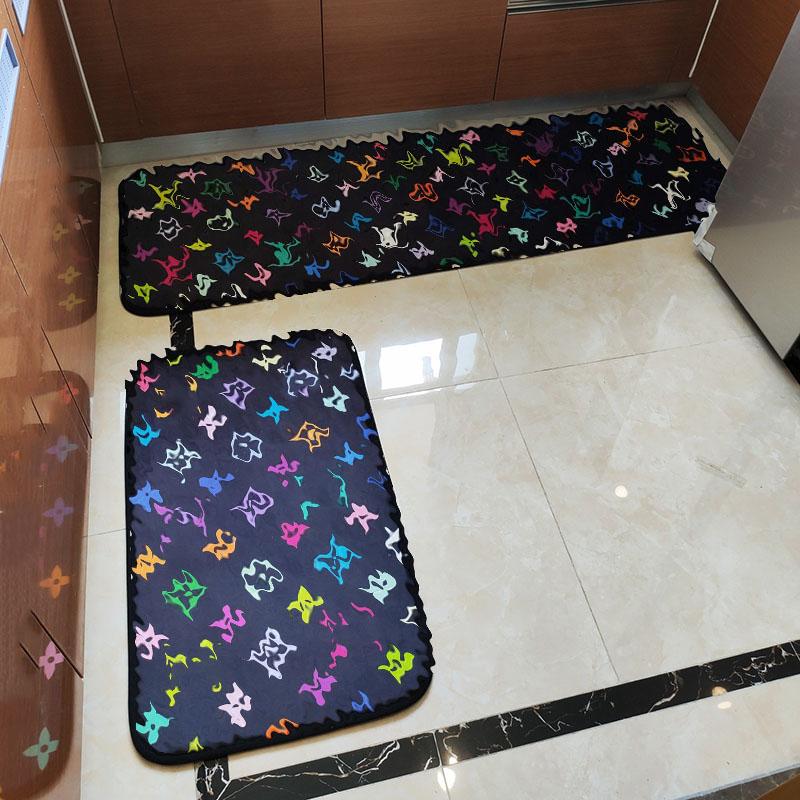 

Hot sale Kitchen Rug Mat Bathroom Carpet Corridor Entrance Doormat Hallway Balcony Area Rug Washable Non-slip Living Room Bedside