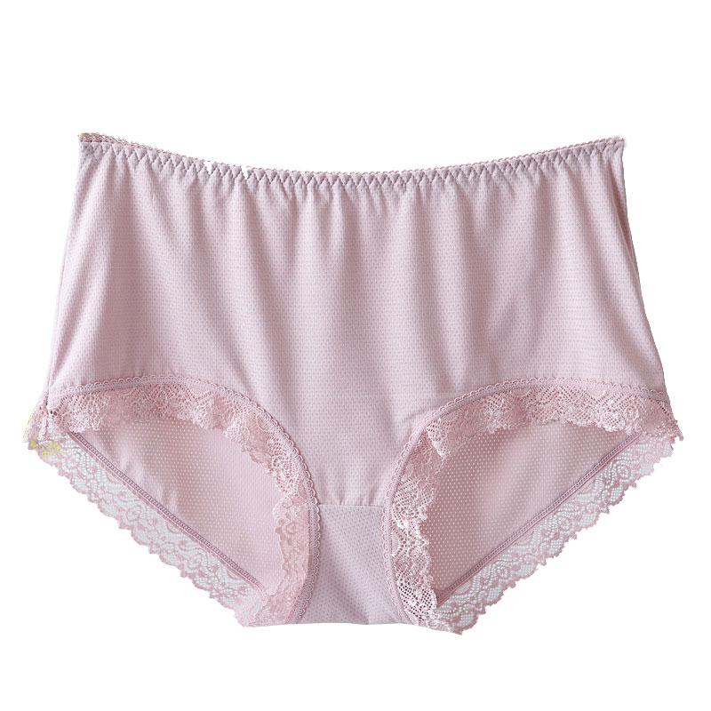 

3 PCS Women's Sexy Lace Panties Briefs Ladies Cotton Crotch Transparent Lingerie Mid-waist Cotton Women's Seamless Underwear