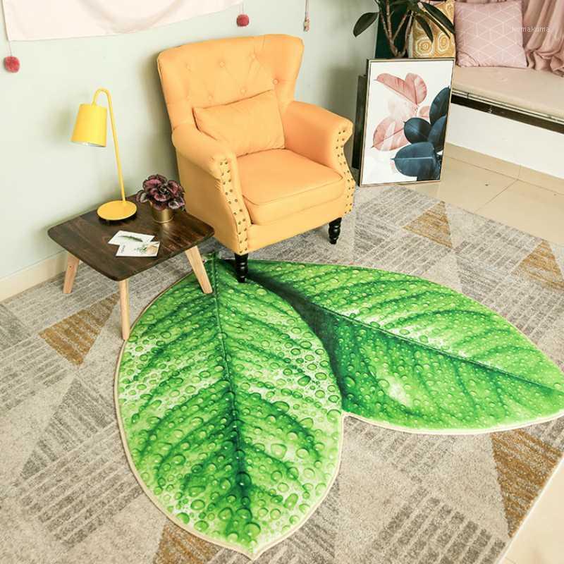 

Green Leaves carpet for livingroom soft floor door mat bedroom rug large carpet bathroom kitchen kids room parlor tapete1, As pic