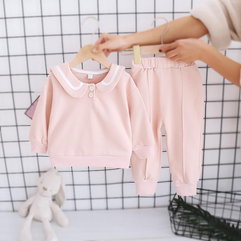 

Grils Clothing Sets Long Sleeve SweaterShirt 2 Pcs Clothing Suit Bow Baby Outfits for Kids Girls Clothes