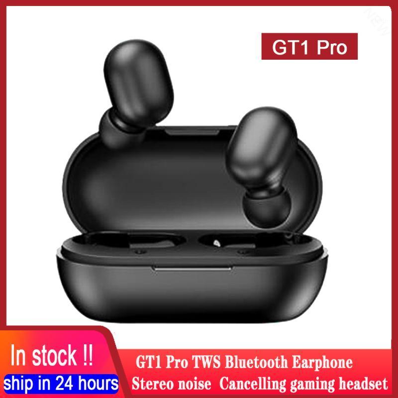 

Haylou GT1 Pro TWS Bluetooth 5.0 Earphone IPX5 Stereo Wireless Headphones Earbuds Noise Cancelling Gaming Headset For smartphone1, Black