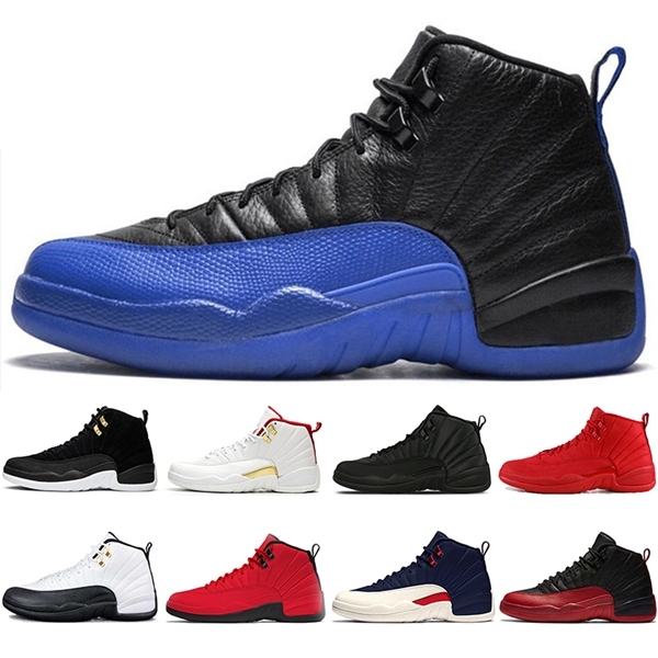 

2020 Hot Satin\wholesale\rRetro Mens sport Shoes 12s junpman 12 University Gold indigo Flu Game Royal Dark Conord trainers sneakers