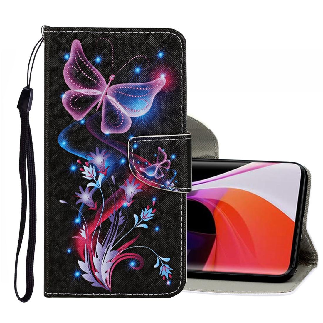 

For Xiaomi Mi 10 5G Colored Drawing Pattern Horizontal Flip Leather Case with Holder Card Slots Wallet