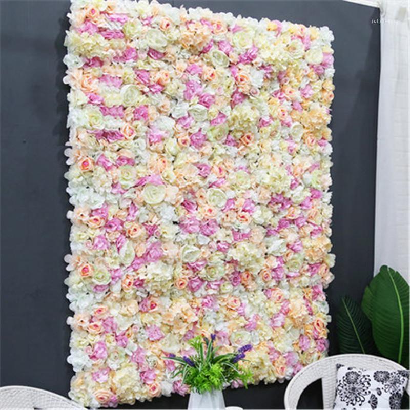 

Customized 40*60cm Artificial Silk Rose Flower Wall Christmas Fake Flower Panel for Wedding Party Decoration Backdrop1
