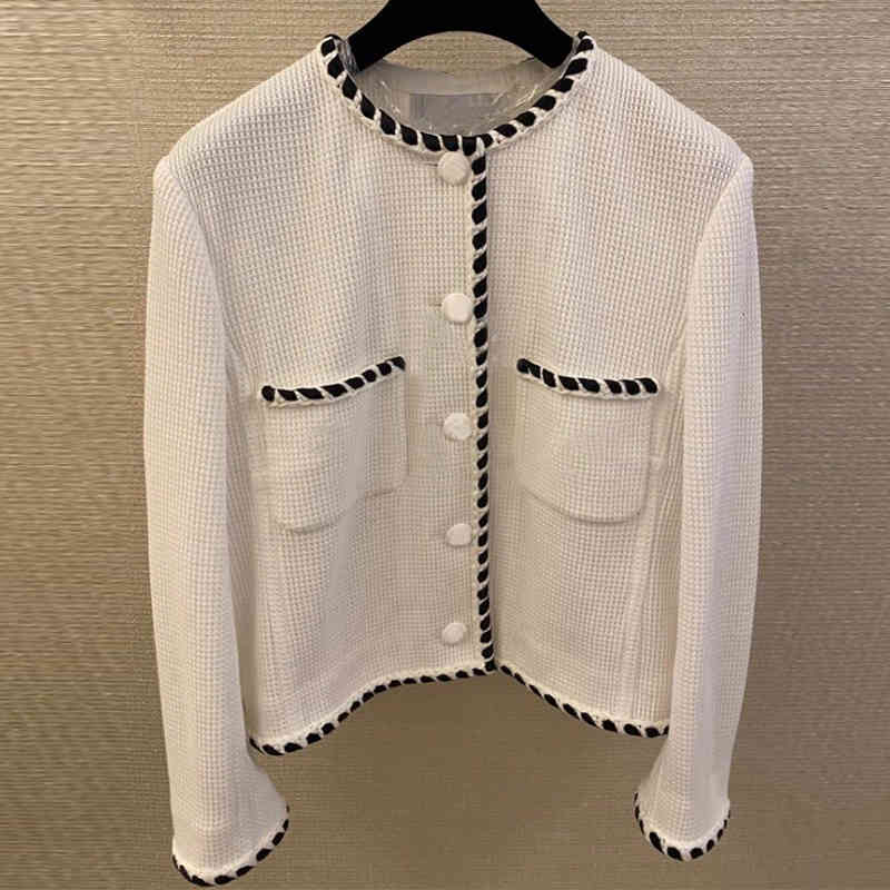

Women' Sweaters Milan 317 Style Summer Brand Same Crew Neck Long Sleeve Flora Print White Black Fashion Womens Clothes QIAN 06J6