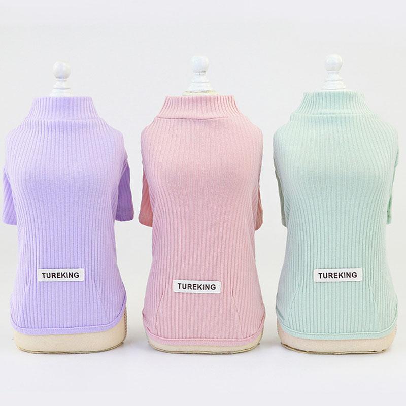 

Solid Knitted Pet Clothes New Winter Soft Cotton Cat Dog Sweater Hoodies 2 Legs Warm Coat Outfit For Small Dogs Pet Product 20201, Color1