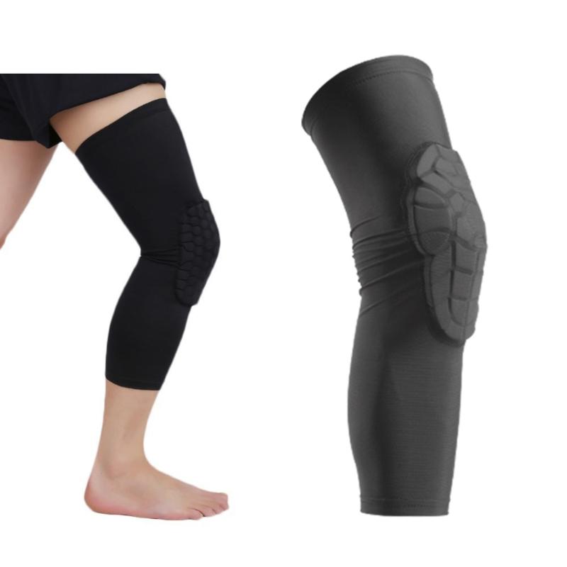 

1PC Outdoor Sports Knee Compression Brace Protector Breathable Elastic Pads Children Knee Sleeve for Basketball Size YS (Single, Black