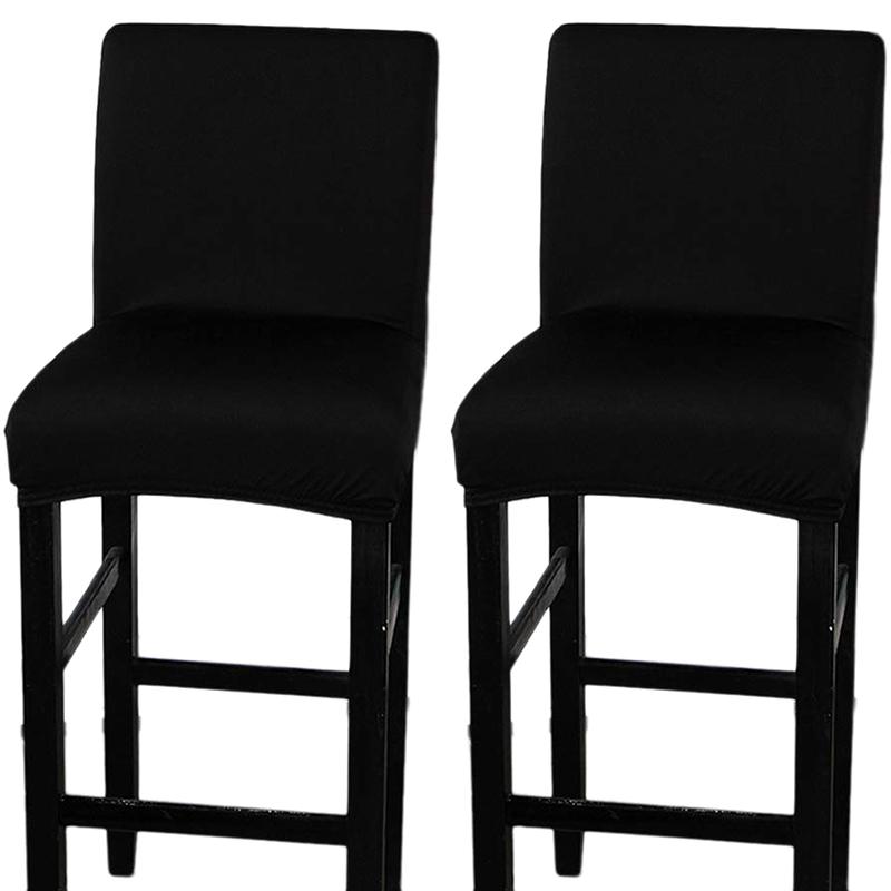 

New-2 Pack Chair Cover Slipcover Counter Stool Covers Dining Room Kitchen Bar Stool Cafe Furniture Chair Seat Cover Stretch Prot